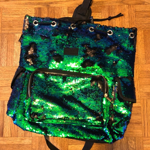 Sequin backpack festival rave mermaid Coachella - Picture 7 of 8